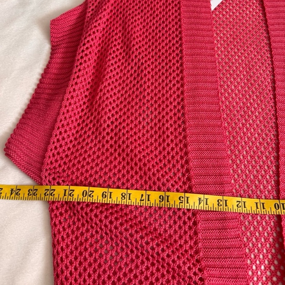 Time and Tru Women's Open Front Crochet Ruana, Size 2XL-3XL - Picture 4 of 7